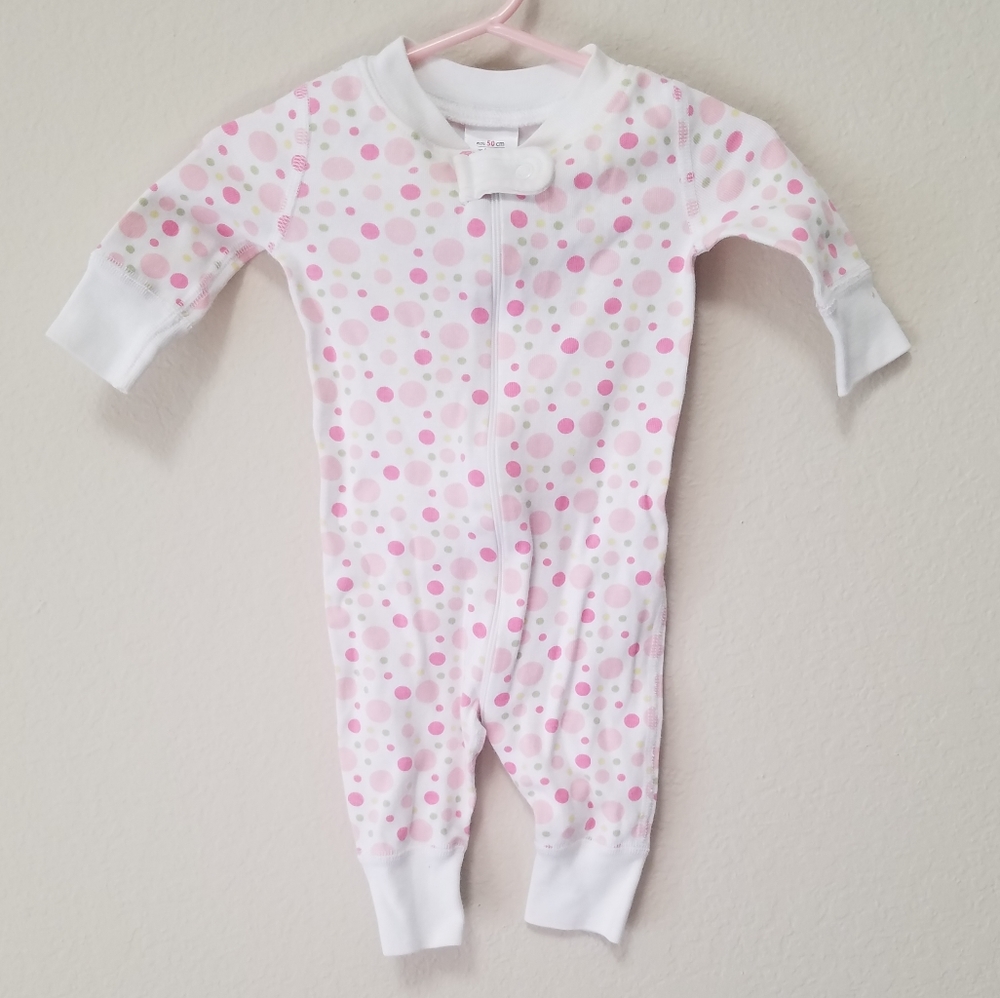🌟4/$10 Hanna Andersson polka dot pjs. Zip up.
